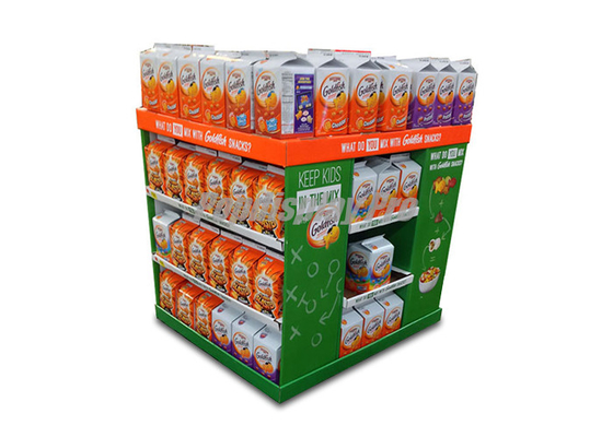 4 Sided Pallet Cardboard Pallet Display Case Portable Simple Structure Easy Assembly