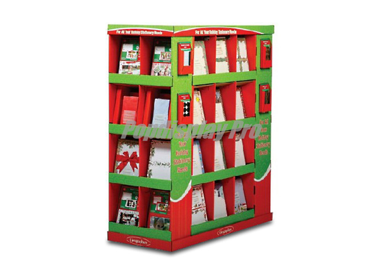Eye - Attracting Rigid Cardboard Pallet Display For Stationeries Holding