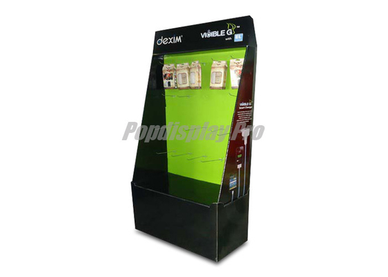 Personalized Cardboard Hook Display , 25 Wire Hooks Retail Point Of Sale Displays